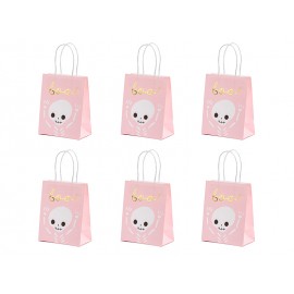6 Bolsas Calavera Rosas 6 Bolsas Calavera Rosas