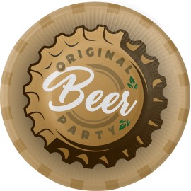 8 Platos Cerveza Beer 18 cm
