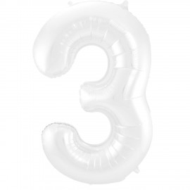 Globo Numero 3 Foil 81 cm