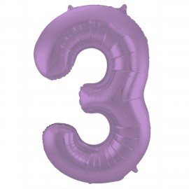 Globo Numero 3 Foil 81 cm Globo Numero 3 Foil 81 cm