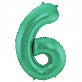 Globo Numero 6 Foil 86 cm
