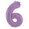 Globo Numero 6 Foil 86 cm