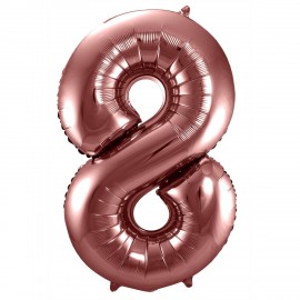 Globo Numero 8 Foil 86 cm