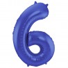 Globo Numero 6 Foil 86 cm