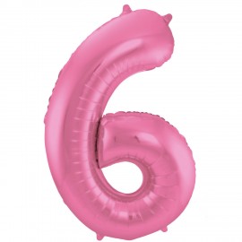 Globo Numero 6 Foil 86 cm