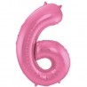 Globo Numero 6 Foil 86 cm