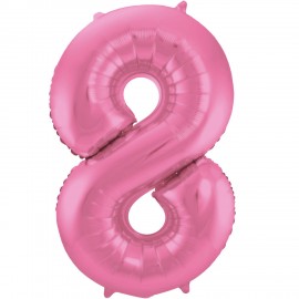 Globo Numero 8 Foil 86 cm