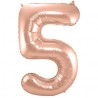 Globo Numero 5 Foil 86 cm