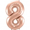 Globo Numero 8 Foil 86 cm