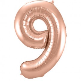Globo Numero 9 Foil 86 cm