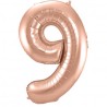 Globo Numero 9 Foil 86 cm