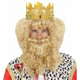 Peluca Rey Con Barba y Bigote Peluca Rey Con Barba y Bigote