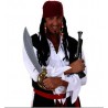 Bandana Pirata del Caribe con Rastas