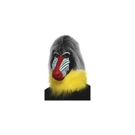 Máscara Babuino con Pelo de Peluche