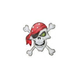 Calavera Pirata con Ojos Piedra de Colores Cambiantes Calavera Pirata con Ojos Piedra de Colores Cambiantes
