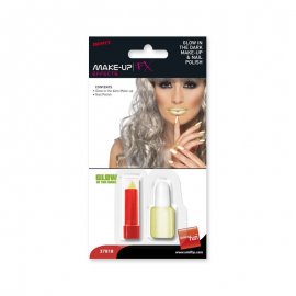 Set de Labial y Esmalte de Uñas Fluorescente Set de Labial y Esmalte de Uñas Fluorescente