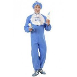 Disfraz de Bebé Adulto Azul Disfraz de Bebé Adulto Azul