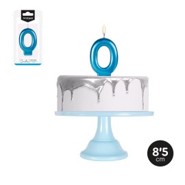 Vela Número 0 Metalizada 8,5 cm Vela Número 0 Metalizada 8,5 cm