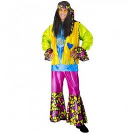 Disfraz de Chico Hippie Neon Disfraz de Chico Hippie Neon