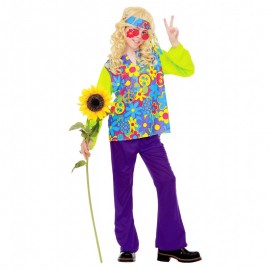 Disfraz de Hippie Flower Power Infantil Disfraz de Hippie Flower Power Infantil