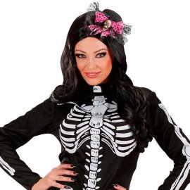 Sombrero Pequeño con Calavera y Lazo Sombrero Pequeño con Calavera y Lazo