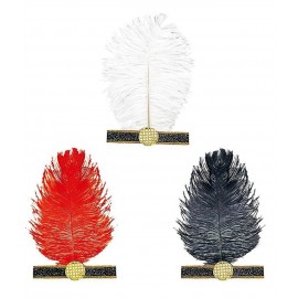 Cinta Pelo Charleston con Pluma