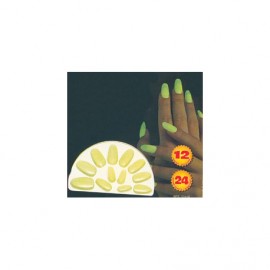 Set de 12 Uñas Fluorescentes Set de 12 Uñas Fluorescentes