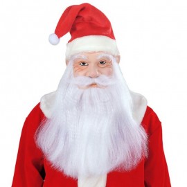 Máscara Papá Noel con Sombrero, Peluca y Barba