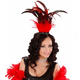 Tocado Habana con Plumas y Lentejuelas Tocado Habana con Plumas y Lentejuelas