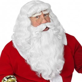 Barba Papá Noel con Bigote y Cejas Barba Papá Noel con Bigote y Cejas