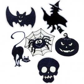 Pegatinas de Halloween Purpurina Fosforescentes Pegatinas de Halloween Purpurina Fosforescentes