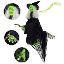 Bruja Fluorescente Voladora con Movimento, Luz y Sonido Bruja Fluorescente Voladora con Movimento, Luz y Sonido