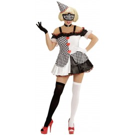 Disfraz de Chica Pierrot para Adulto Disfraz de Chica Pierrot para Adulto