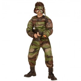 Disfraz de Super Soldado Musculoso Infantil Disfraz de Super Soldado Musculoso Infantil