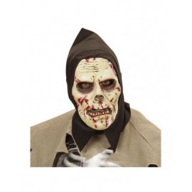 Máscara de Látex con Capucha Zombie de La Oscuridad