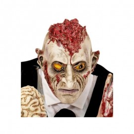 Máscara Zombie con Cerebro en Latex