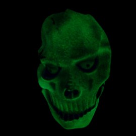 Máscara la Muerte con Brillo Verde en la Oscuridad