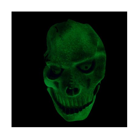 Máscara la Muerte con Brillo Verde en la Oscuridad