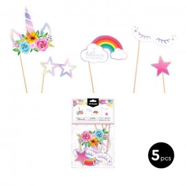 Accesorios Photocall Unicornio Iridiscente Accesorios Photocall Unicornio Iridiscente