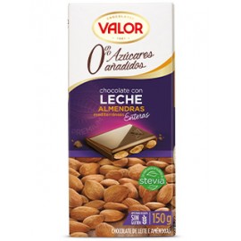 5 Tabletas Chocolate Valor Choco Leche Almendra Sin Azúcar 5 Tabletas Chocolate Valor Choco Leche Almendra Sin Azúcar