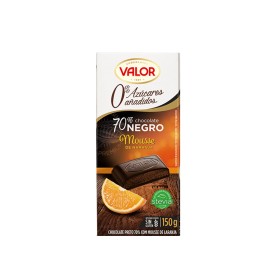17 Tabletas Chocolate Valor Choco 70% Naranja Sin Azúcar
