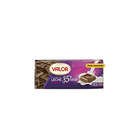 5 Tabletas Chocolate Valor Choco Leche 35%