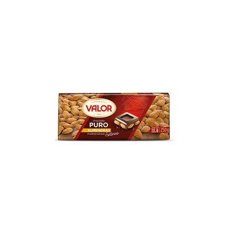 5 Tabletas Chocolate Valor Chocolate Puro Almendras