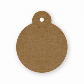20 Tarjetas Kraft Bola de Abeto Feliz Navidad 4,7 cm 20 Tarjetas Kraft Bola de Abeto Feliz Navidad 4,7 cm
