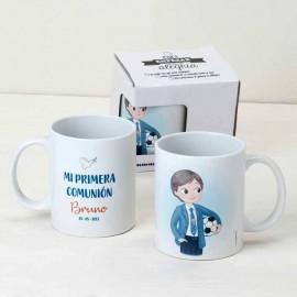 Taza Ma Primière Co mmunion Niño Con Pelota Taza Ma Primière Co mmunion Niño Con Pelota