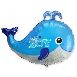 Globo Baby Shower Ballenita Azul 86 x 66 cm Globo Baby Shower Ballenita Azul 86 x 66 cm