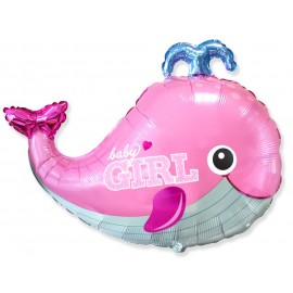 Globo Baby Shower Ballenita Rosa 86 x 66 cm Globo Baby Shower Ballenita Rosa 86 x 66 cm