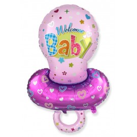 Globo Baby Shower Chupete Niña 101 x 58 cm Globo Baby Shower Chupete Niña 101 x 58 cm