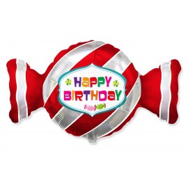 Globo Happy Birthday Caramelo