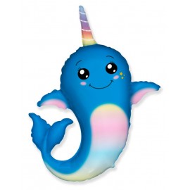 Globo Ballena Unicornio 95 x 91 cm Globo Ballena Unicornio 95 x 91 cm